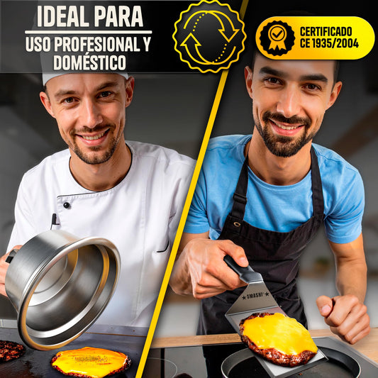 Kit Smash Burger Profesional – El Secreto de la Costra Perfecta