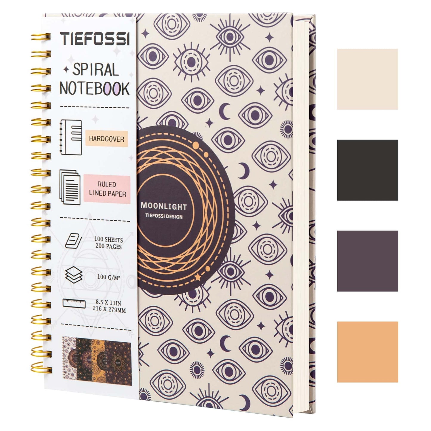 Ideas en espiral – Cuaderno con separadores y tapa dura