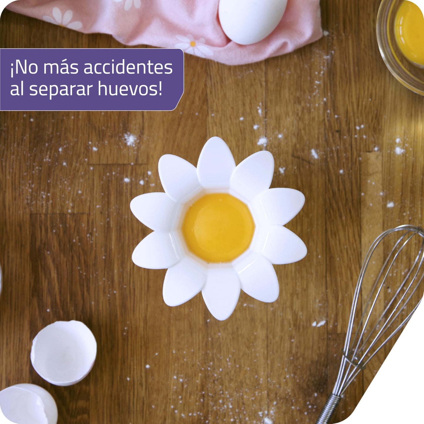 Separador de Yemas Margarita – Cocina Limpia y con Flores