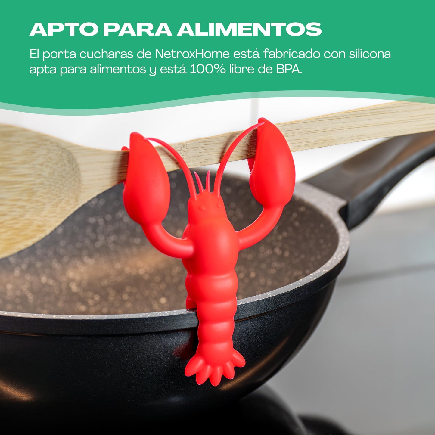 Soporte Cuchara Langosta – Tu Pinche de Cocina Más Divertido