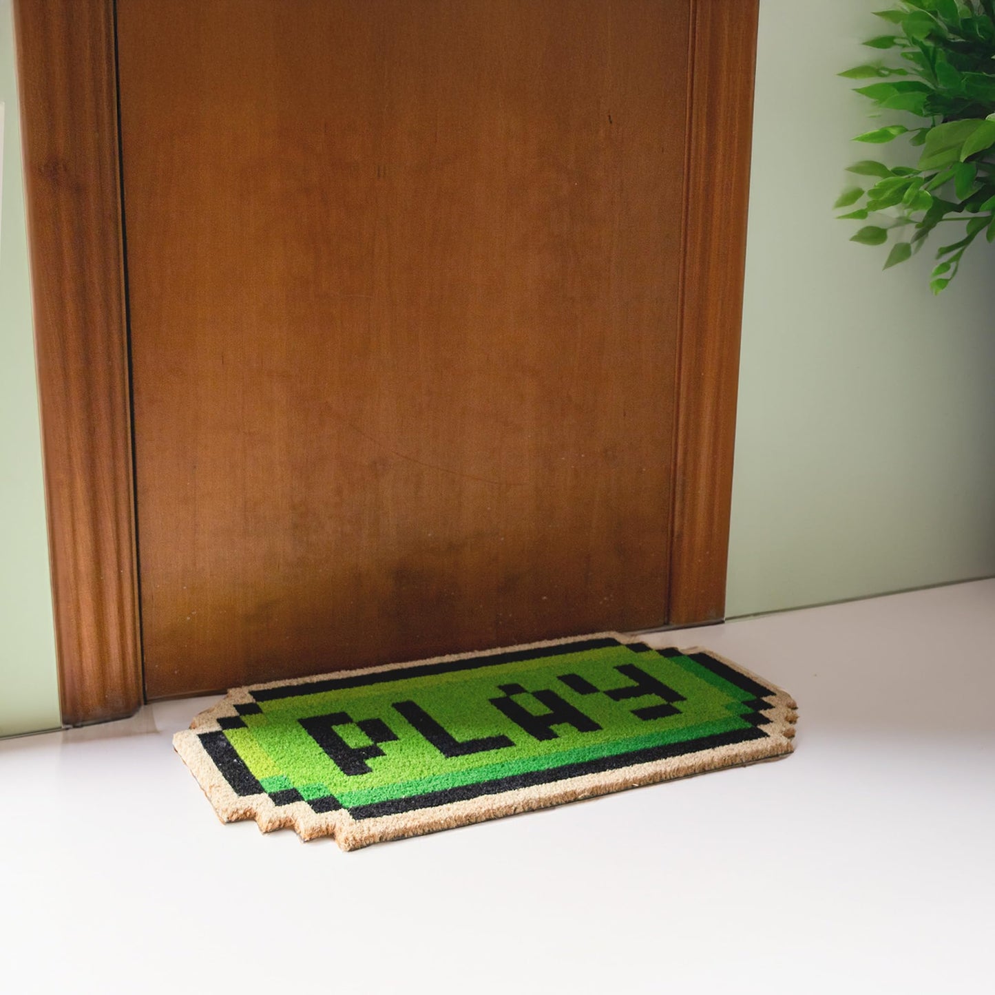 Felpudo "Play" – Pulsa Start para Entrar en Casa