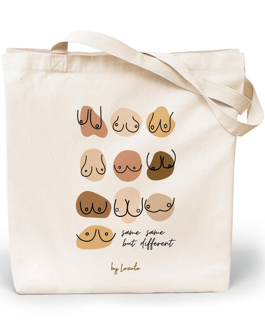 Boob Power – Tote bag con mensaje body positive