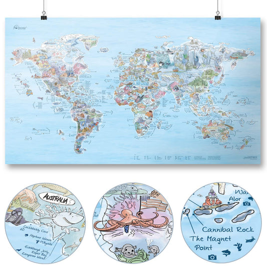Mapa para buceadores – Explora el mundo bajo el agua