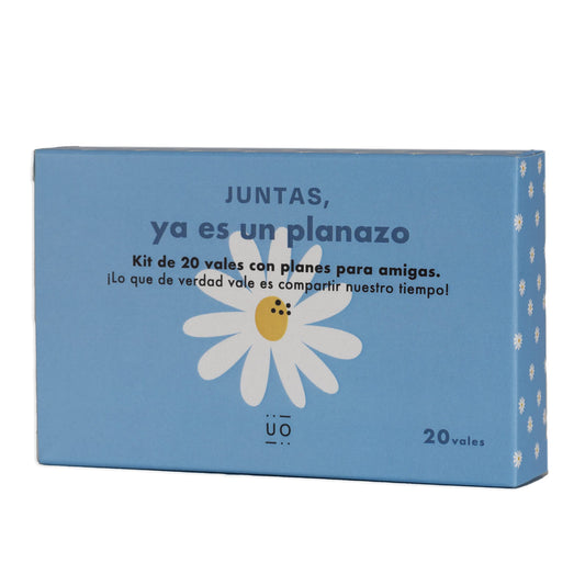 UO - Vales para amigas. Juntas, ya es un planazo. Regalo original para amigas. Mejor amiga. Regalos para amigas.- Pequeño (10x6,5 cm)