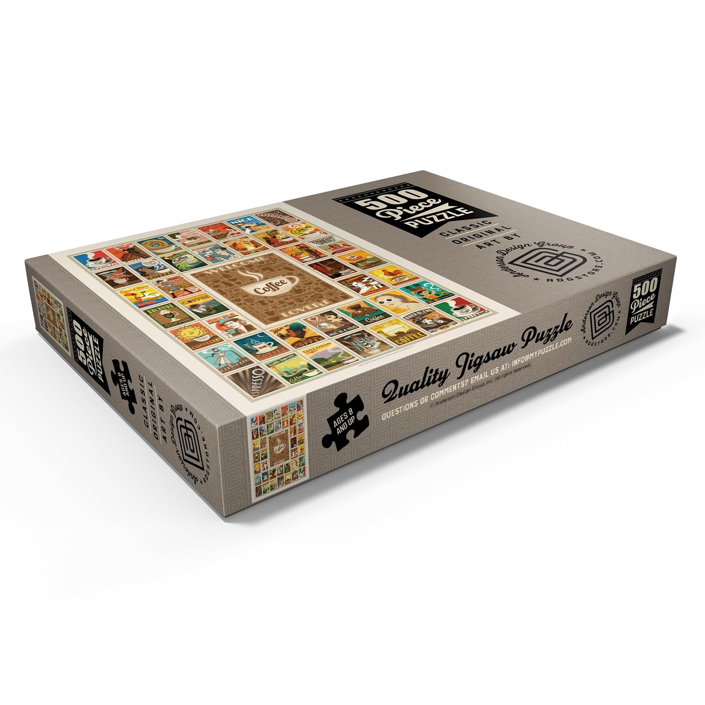 Puzzle Póster Café Vintage – Aroma Clásico en 500 Piezas