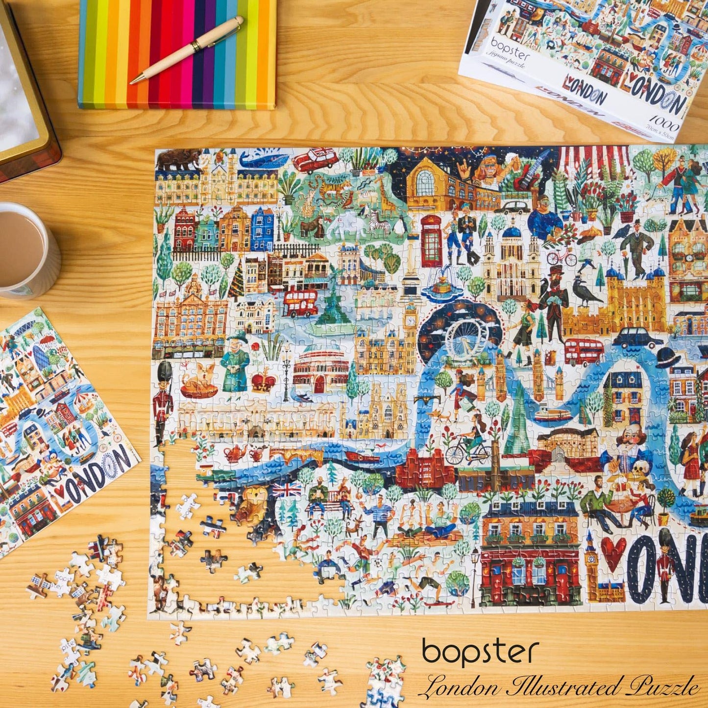 Puzzle Ilustrado Londres 1000 Piezas – Recorre la City Pieza a Pieza