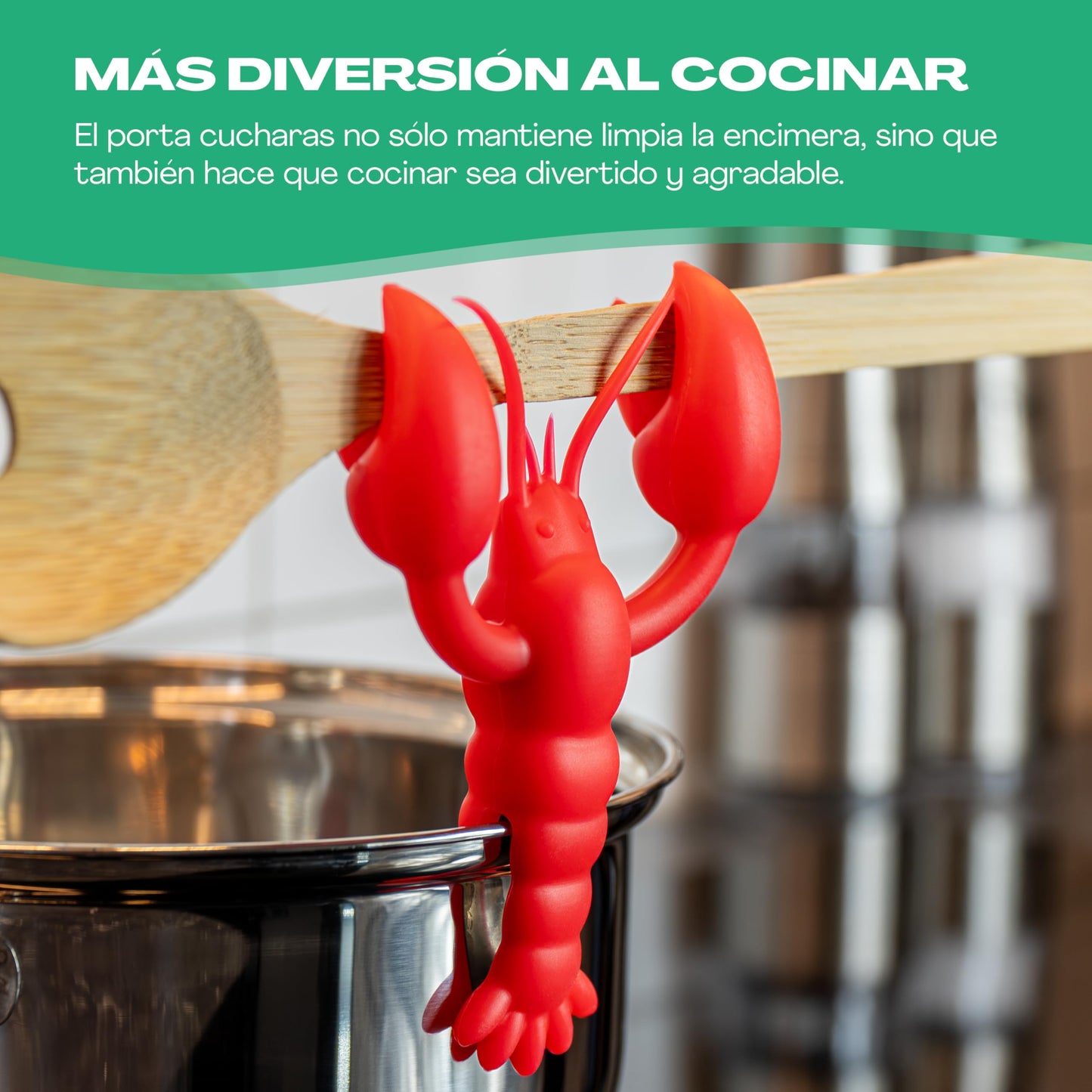Soporte Cuchara Langosta – Tu Pinche de Cocina Más Divertido