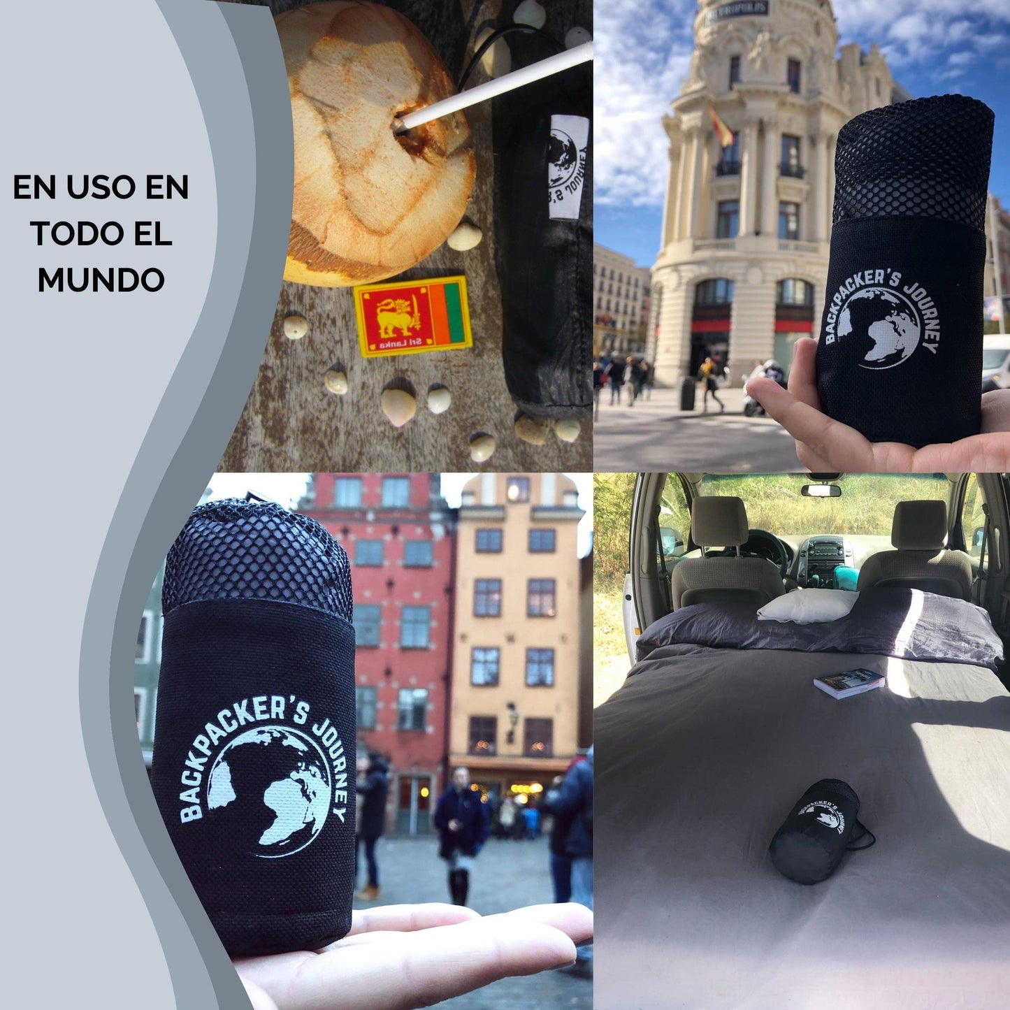 Saco sábana ultraligero Backpacker's Journey – Tu cama limpia en cualquier lugar