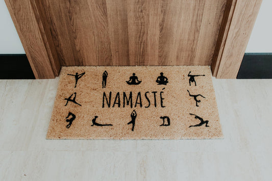 Felpudo Namasté – Entrada zen con espíritu yogui