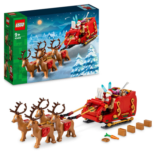 Trineo de Papá Noel LEGO – Regalos, renos y magia lista para montar