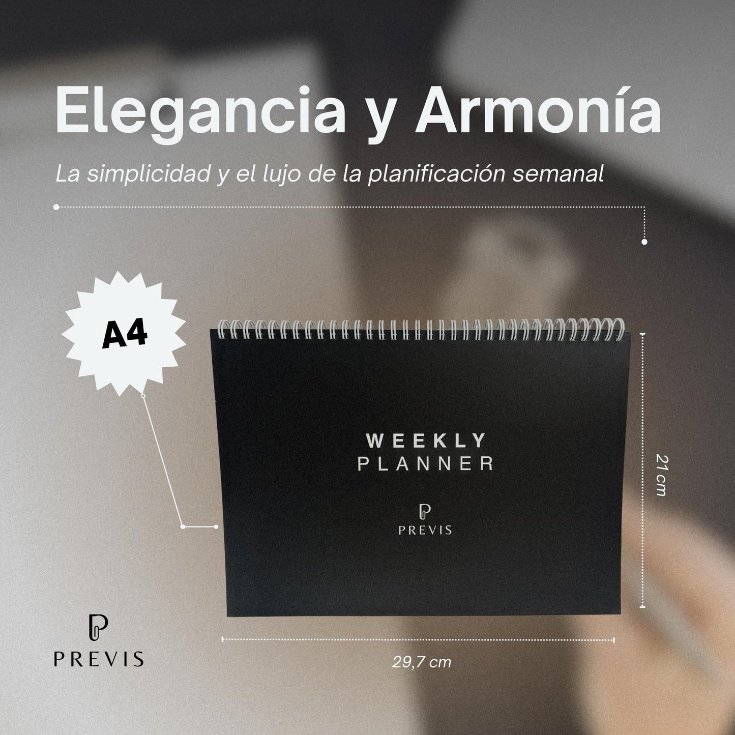 Planner semanal A4 – Organización minimalista para mentes enfocadas