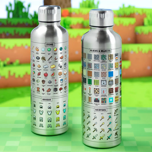 Botella acero Minecraft – Hidratación oficial del mundo cúbico
