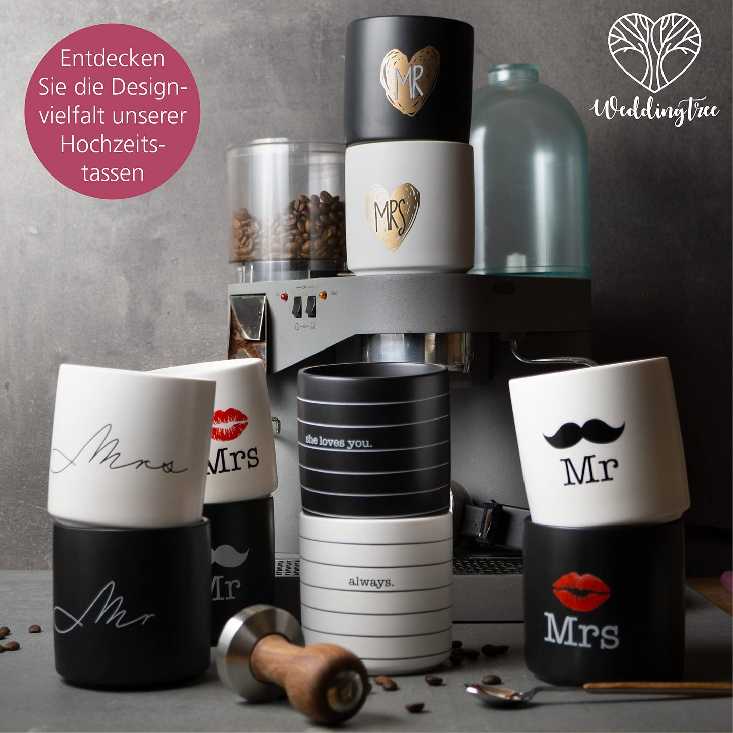 Juntos hasta el café – Tazas para parejas que se complementan