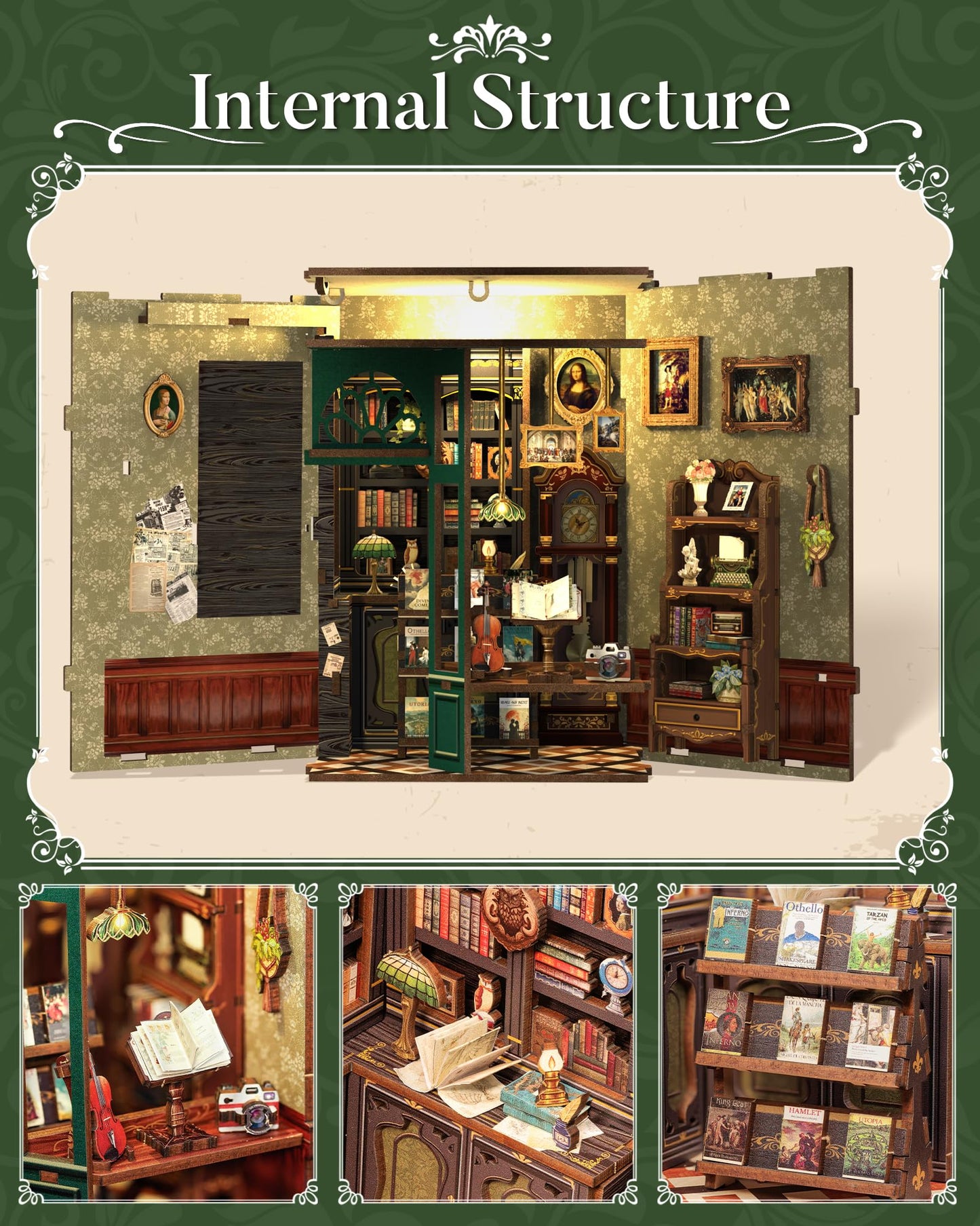 Book Nook Owl Bookstore – Tu Rincón de Lectura Mágico en Miniatura