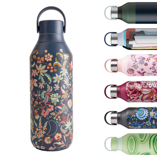 Chilly's Bottle Serie 2 - Botellas térmicas de Acero Inoxidable con gollete Suave y asa - Kobushi, 500ml