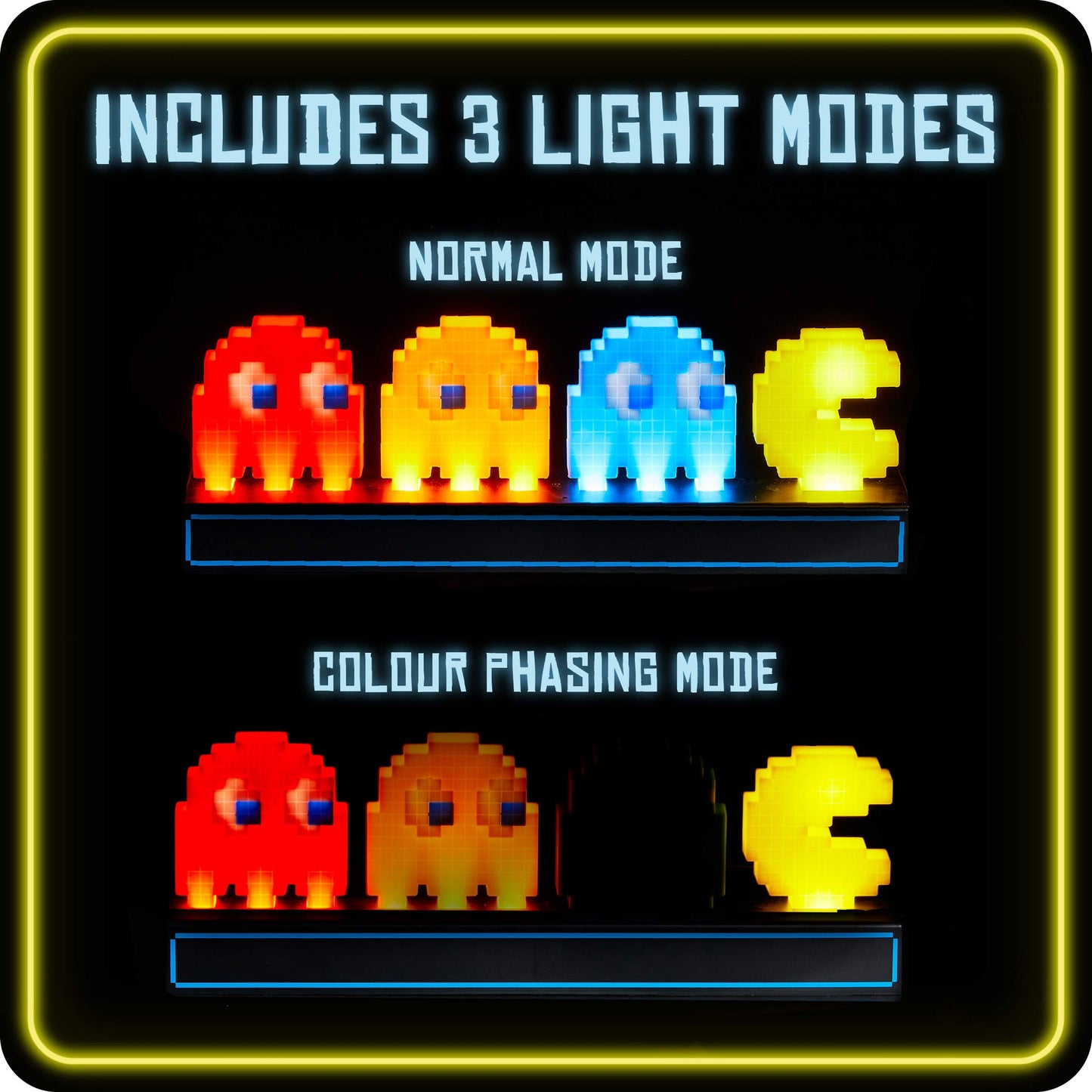 Paladone Lámpara de Pac Man y Ghosts, Multicolor