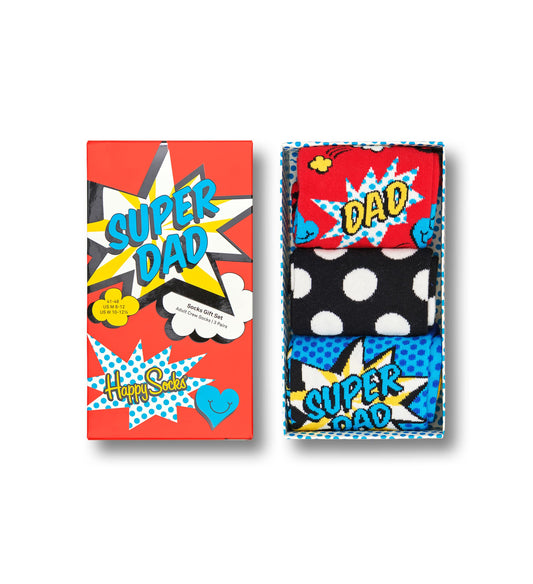Pack “Super Dad” Happy Socks – Cómic, color y cariño para papá