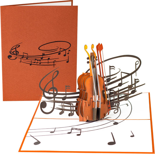 Tarjeta pop-up instrumentos – Un acorde de emoción en papel