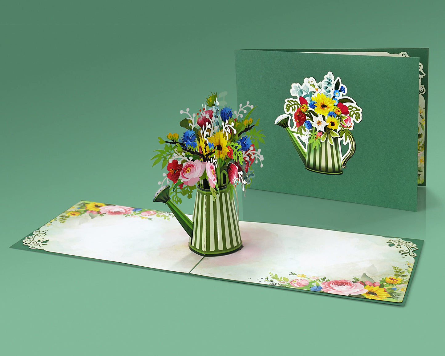 CUTPOPUP Regadera - 3D Tarjeta Cumpleaños, Tarjetas Dia de La Madre, Regalos Originales Para Mujer, Regalos Para Mujer (Watering Can) US8-FL131ES