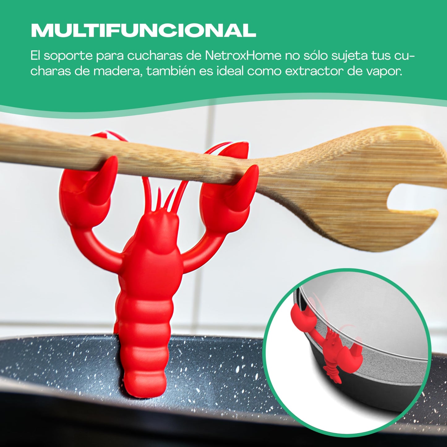 Soporte Cuchara Langosta – Tu Pinche de Cocina Más Divertido