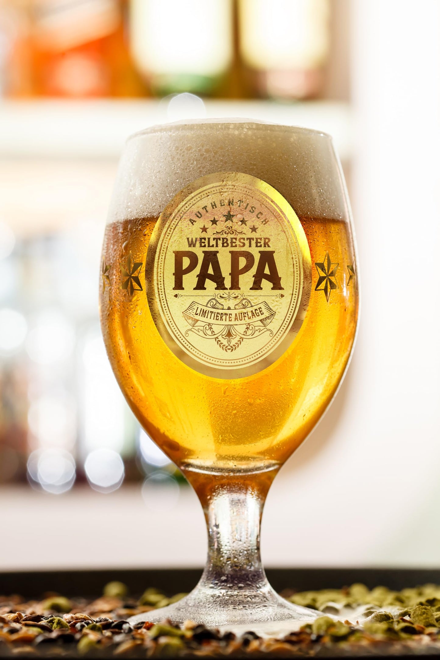 CROWNLY CRYSTAL® Regalo Padre Regalos Originales Para Hombres Regalos Hombre Navidad Regalos Personalizados Copas De Cerveza Regalo Papa Regalos Originales Para Un Padre Regalo Hombre Cumpleaños