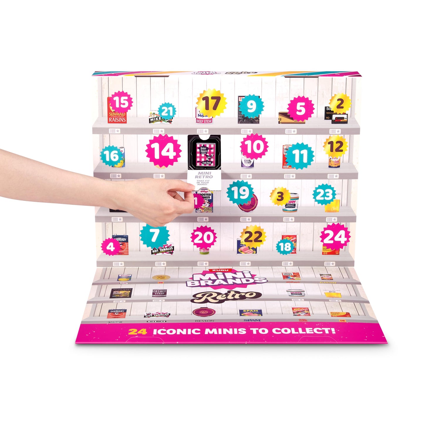 Calendario Adviento Mini Brands Retro – 24 Iconos del Supermercado