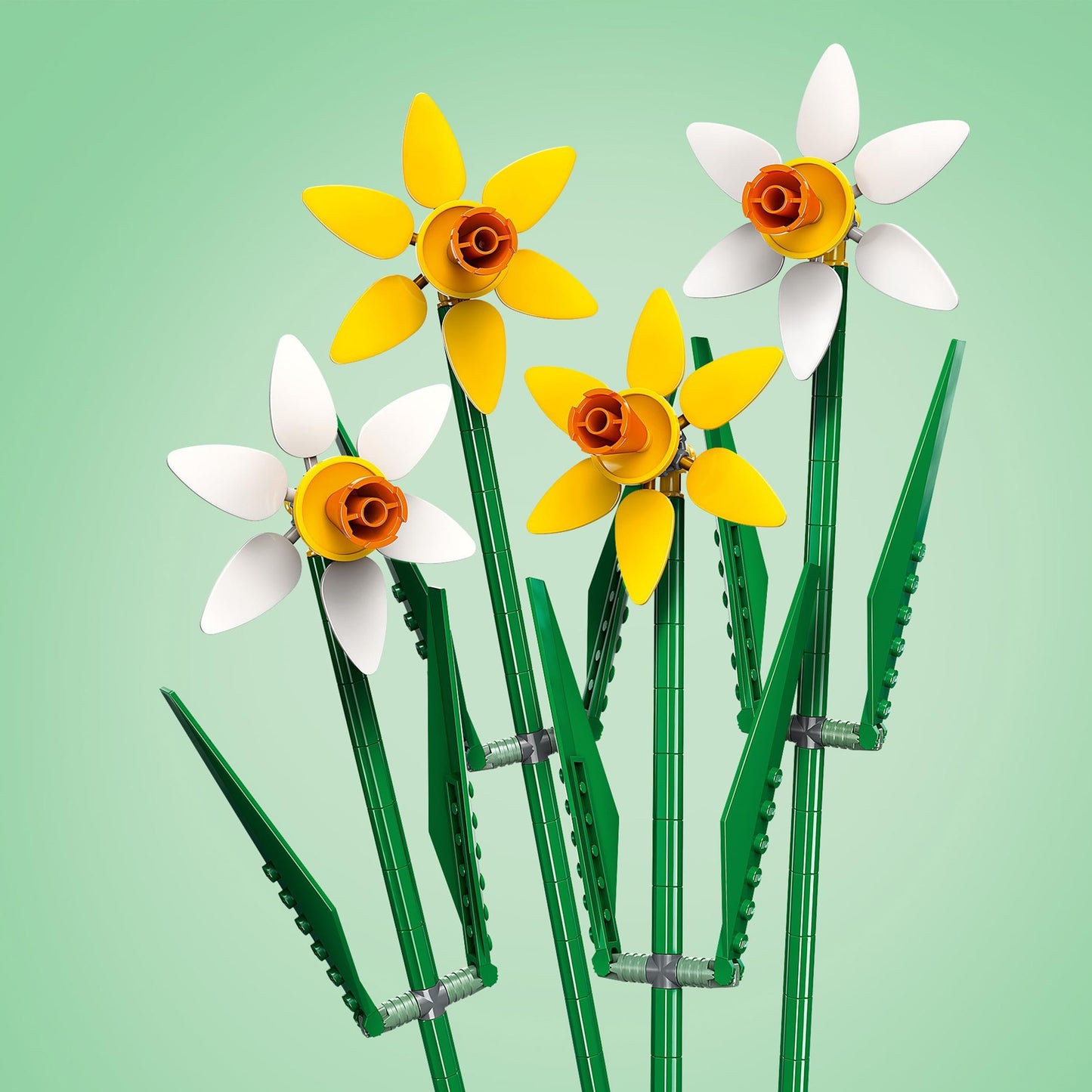 LEGO Creator Narcisos, Kit de Maquetas de Flores Artificiales, Expón Este Ramo en Casa como Decoración de Dormitorio o Escritorio, Regalos para Niñas, Niños, Adolescentes y Aficionados 40747