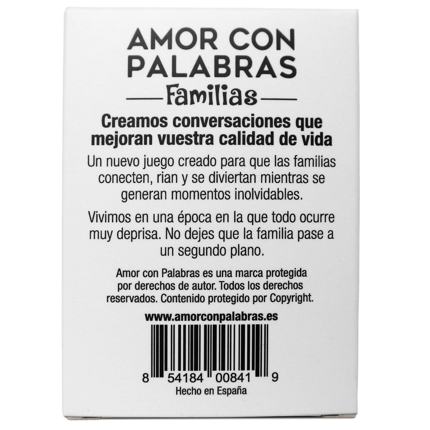 Amor con palabras (Familia) – El juego para familias que se quieren más
