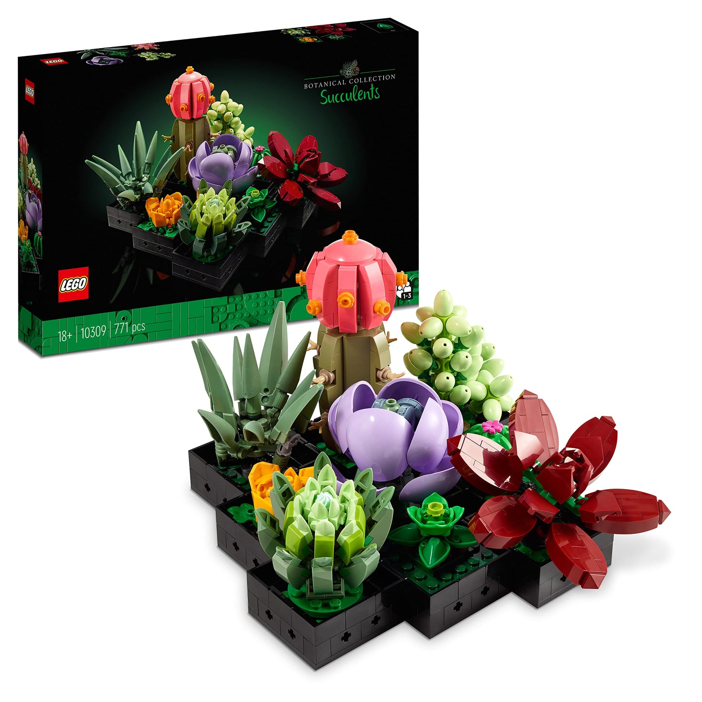 LEGO jardín Suculentas – 9 plantas que nunca se marchitan