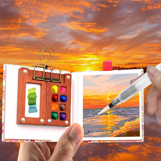 Pack 10 Mini Paletas Acuarela – El Regalo Perfecto para Clases de Arte