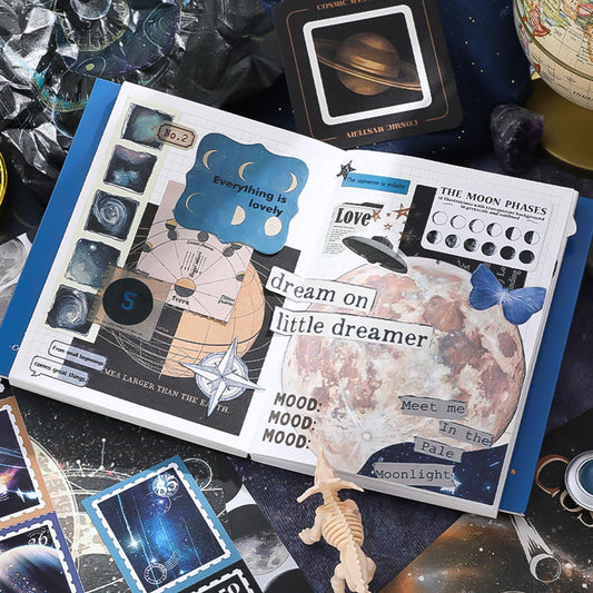 Kit de scrapbooking cósmico – Viaja página a página por el universo