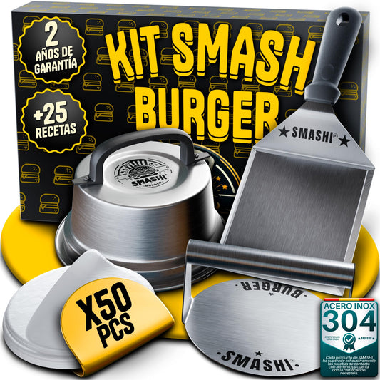 Kit Smash Burger Profesional – El Secreto de la Costra Perfecta