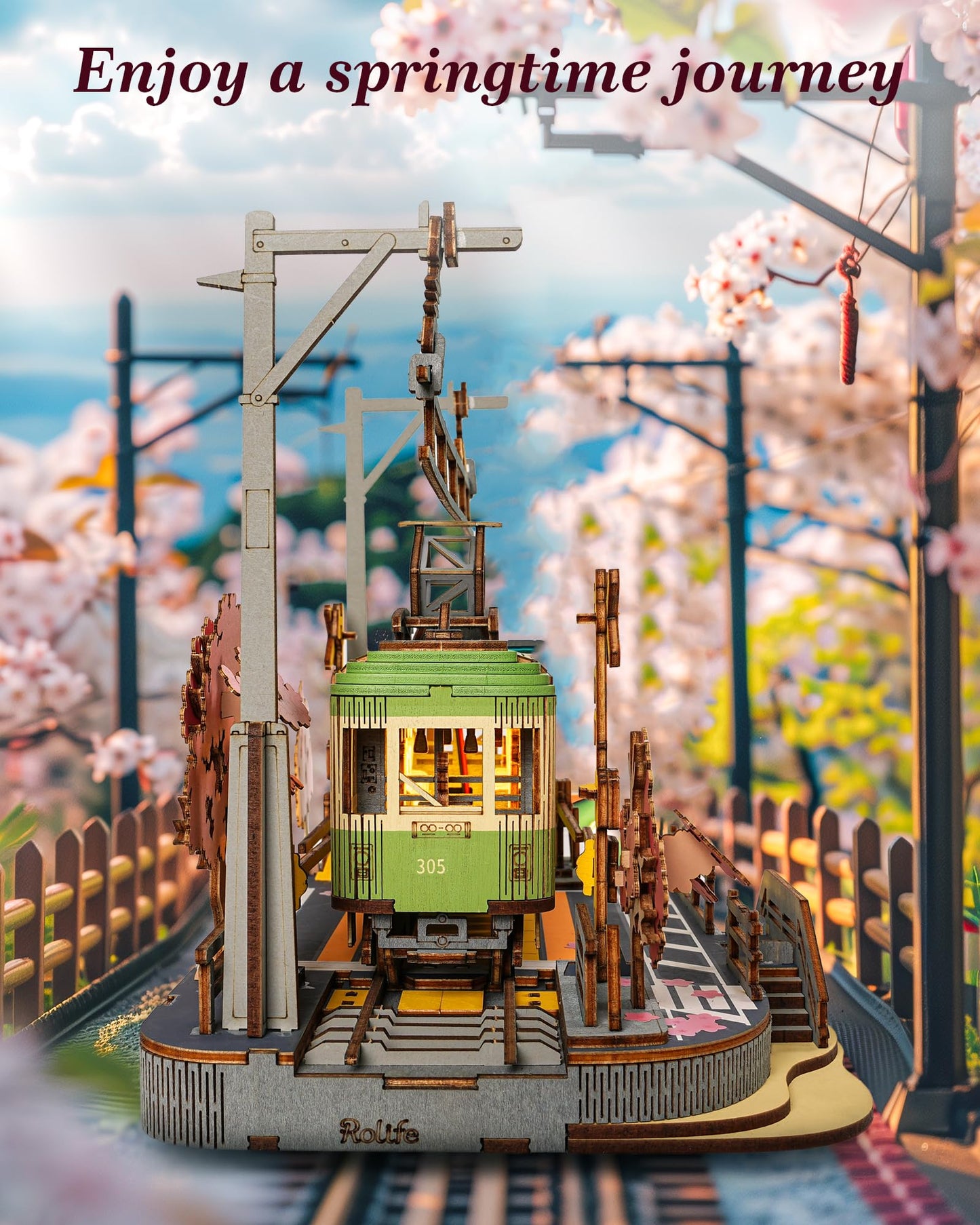 Book Nook Tren Sakura – Un Viaje a Tokio en tu Estantería