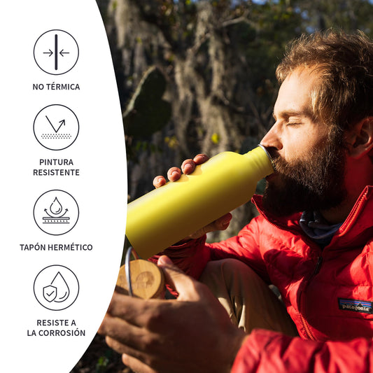 Botella reutilizable – Color, acero y conciencia en tu mochila