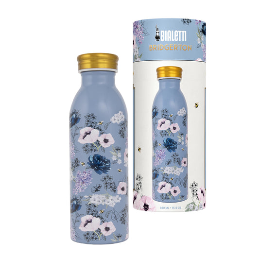 Botella térmica Bridgerton – Elegancia floral para tu bebida diaria