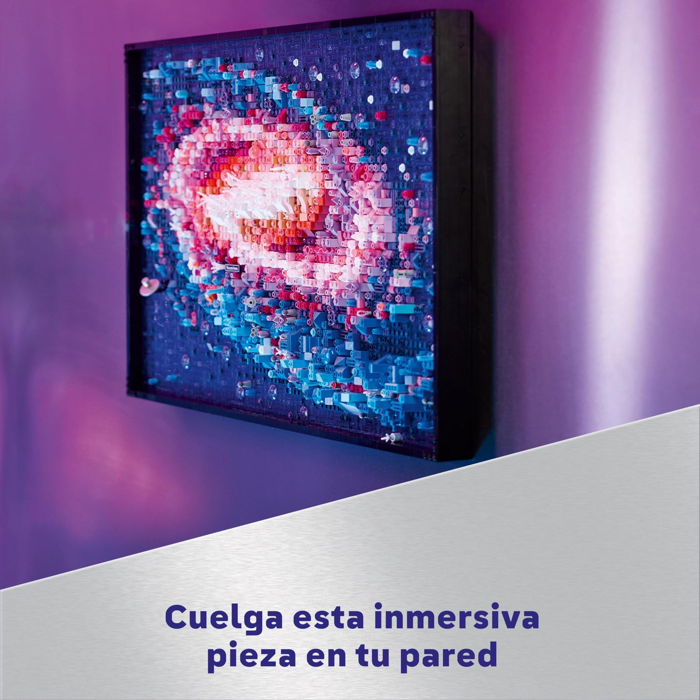 LEGO Art Galaxia Vía Láctea Arte Mural y Decoración de Pared para el Salón y Hogar, Regalo Creativo de Astronomía para Hombres y Mujeres, Maqueta para Adultos, Póster 3D 31212