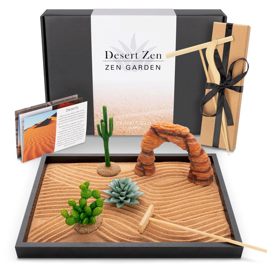 Jardín zen del desierto – Relajación en miniatura