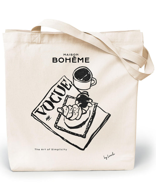 Brunch à la mode – Tote bag con aire francés