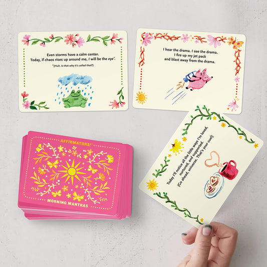 Cartas de afirmación “Morning Mantras” – Un chute diario de buen rollo