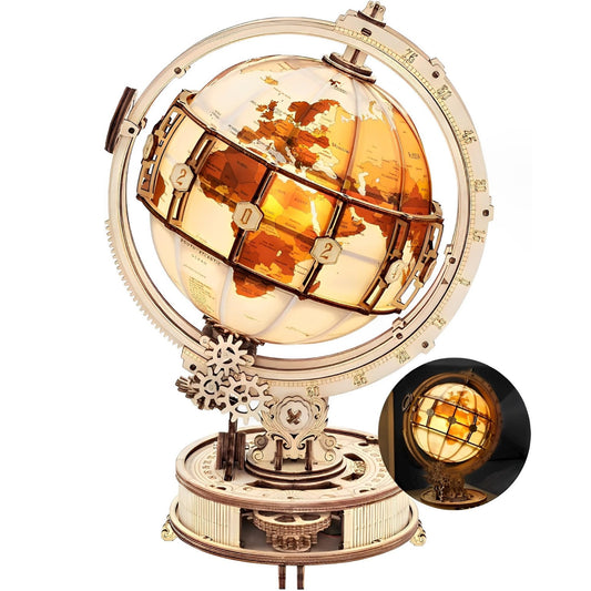 Maqueta Globo terráqueo – Puzzle 3D con luz
