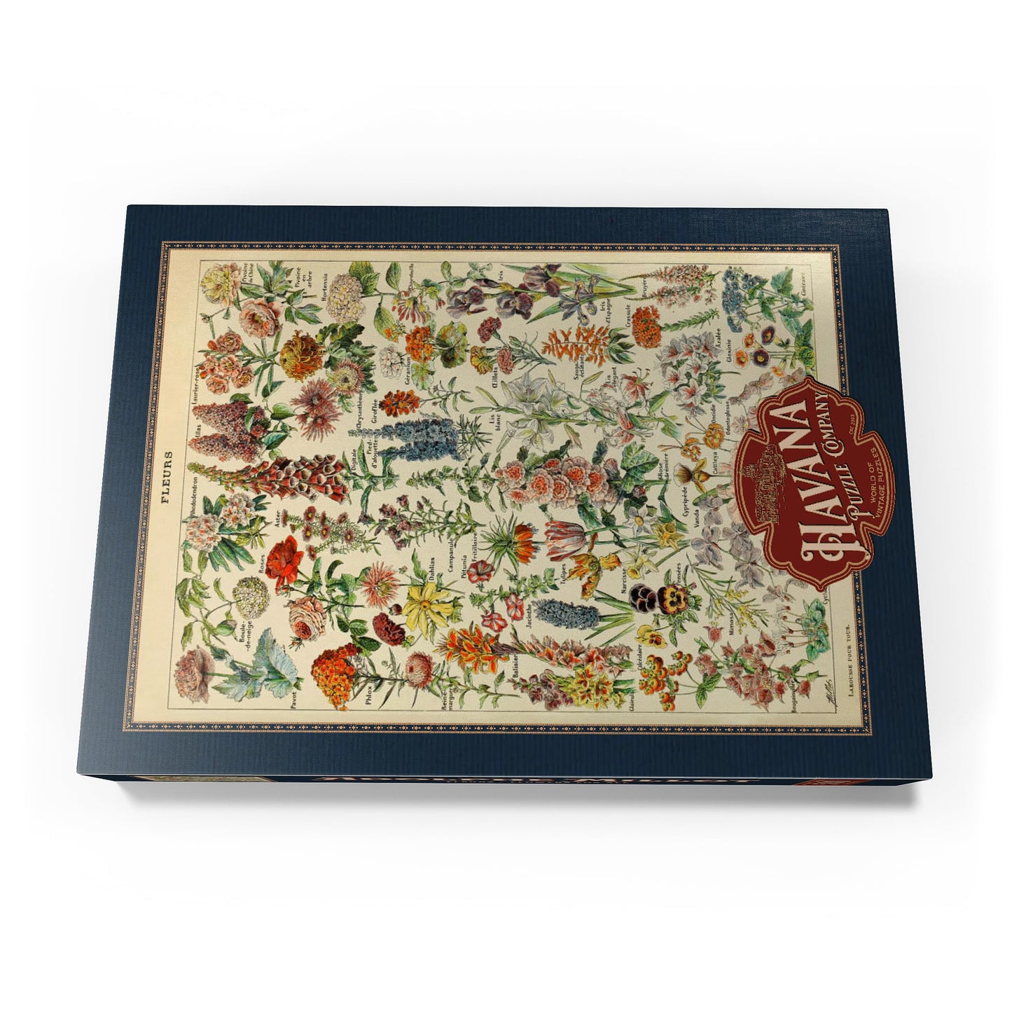 Puzle Flores Vintage Adolphe Millot – Botánica clásica