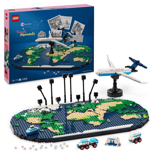 Momentos de Viaje LEGO – Construid juntos un mapamundi lleno de recuerdos