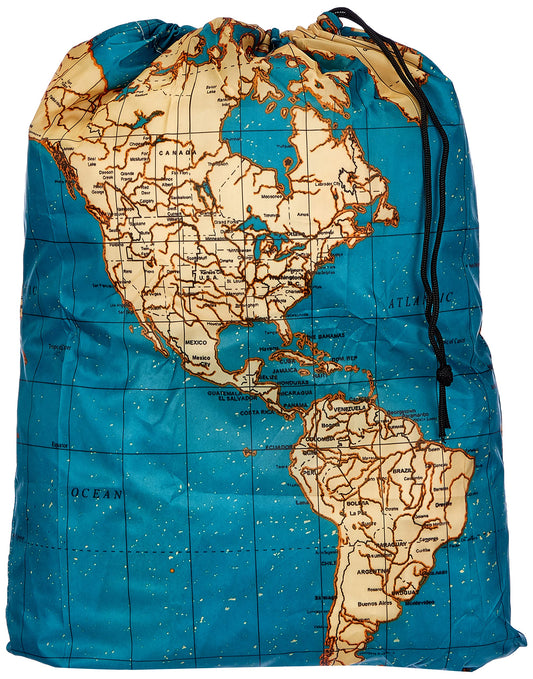 Bolsa con mapa – Viajes, lona y ganas de aventura