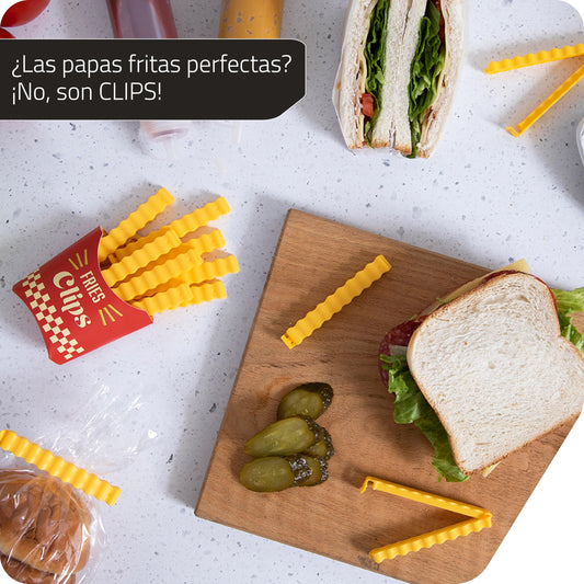 Pinzas Fries Clips – Cierra tus bolsas con patatas