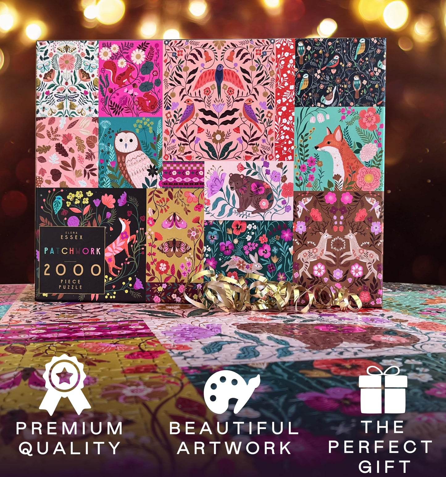 Puzle Elena Essex Patchwork – Edredón de cartón