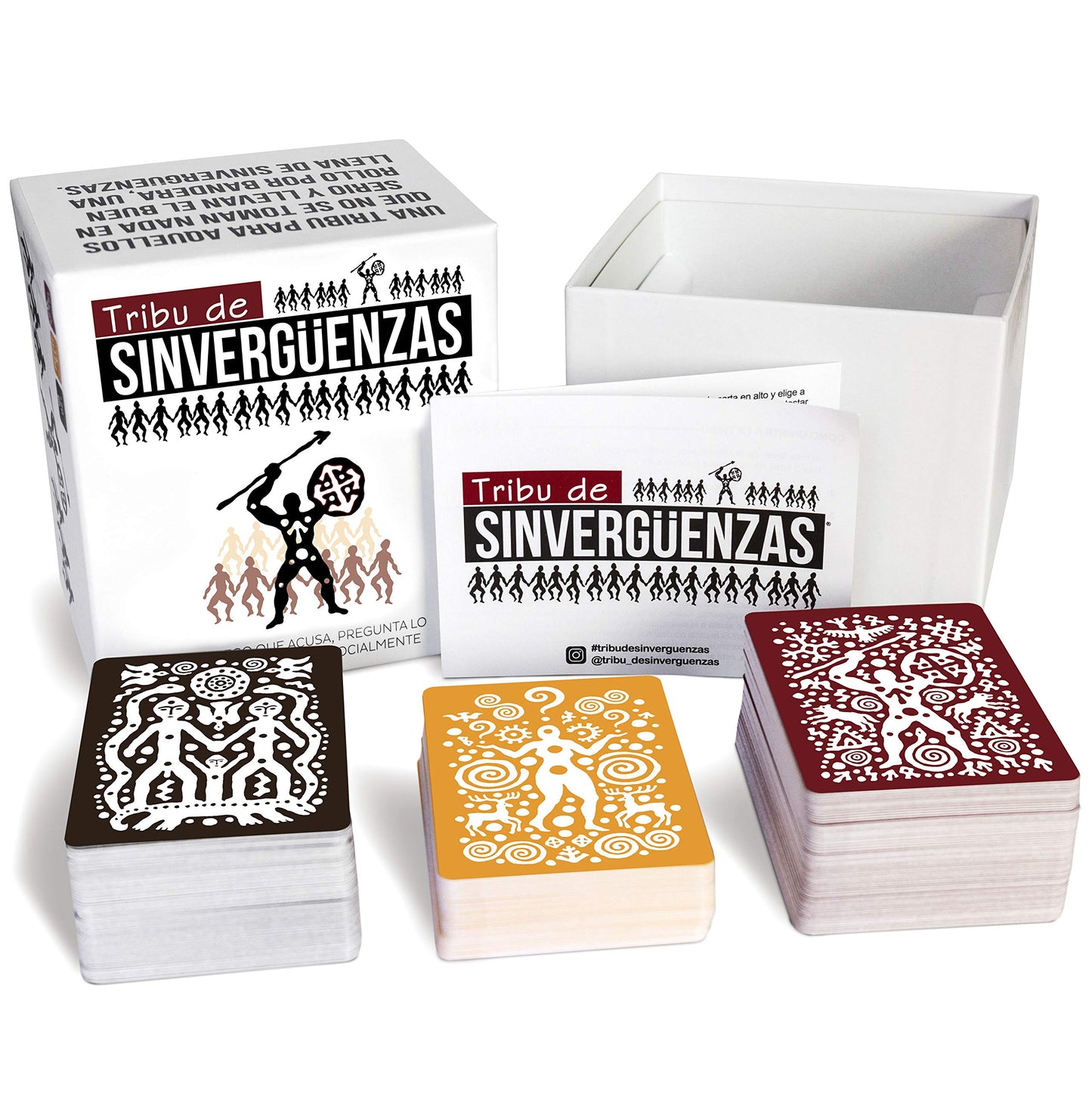 TRIBU DE SINVERGÜENZAS - Juegos de Mesa para Fiestas y Risas con amig@s - Juego de Cartas Made In Spain