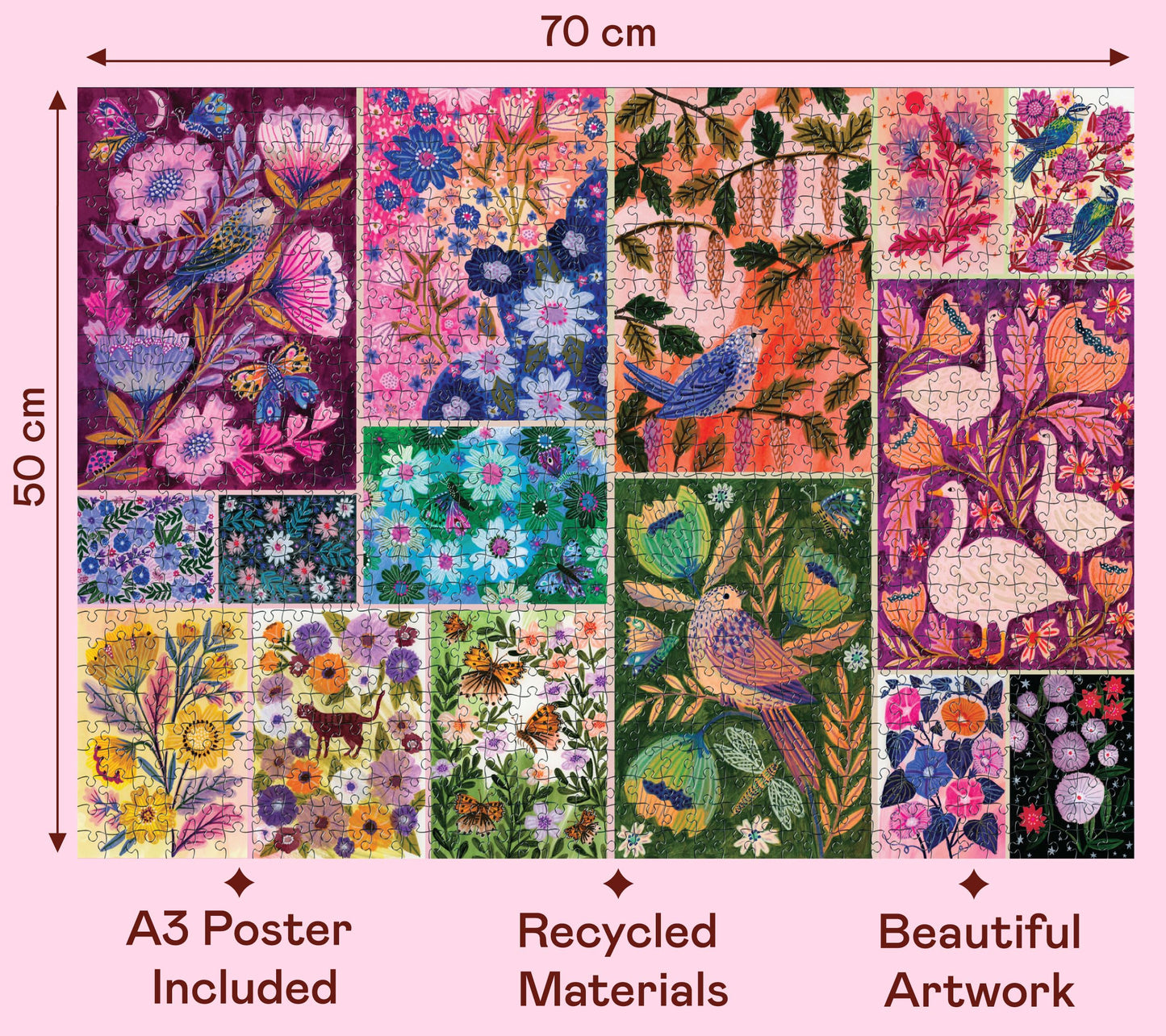 Puzzle Elena Essex Nature's Garden – El jardín botánico en tu mesa