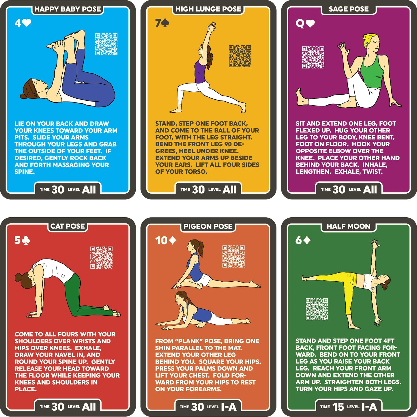 Baraja de cartas Yoga Stack 52 – Tu instructor de bolsillo