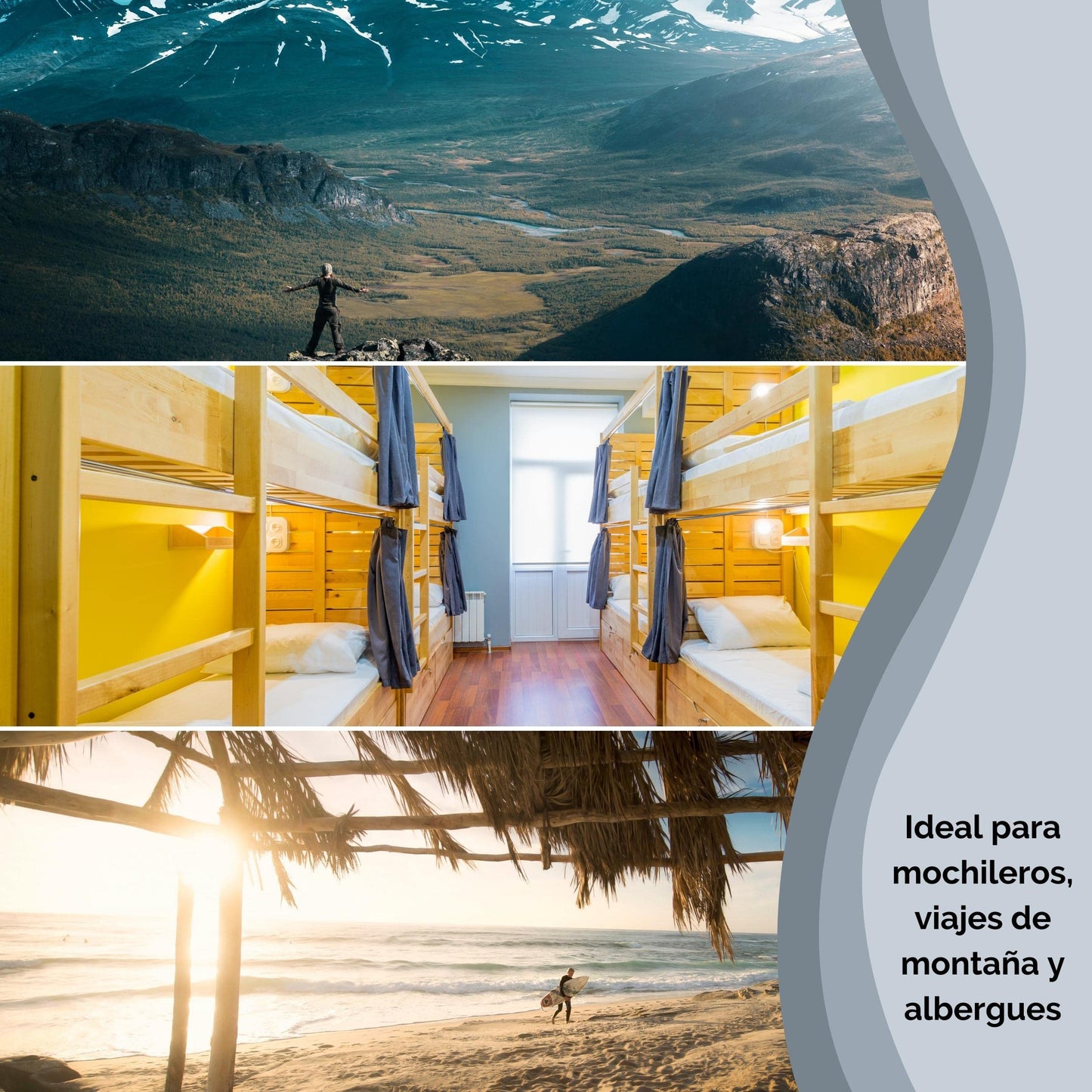 Saco sábana ultraligero Backpacker's Journey – Tu cama limpia en cualquier lugar