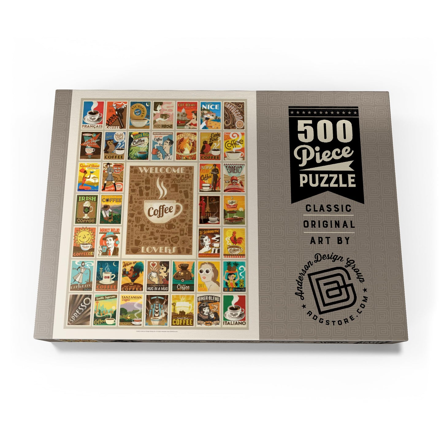 Puzzle Póster Café Vintage – Aroma Clásico en 500 Piezas